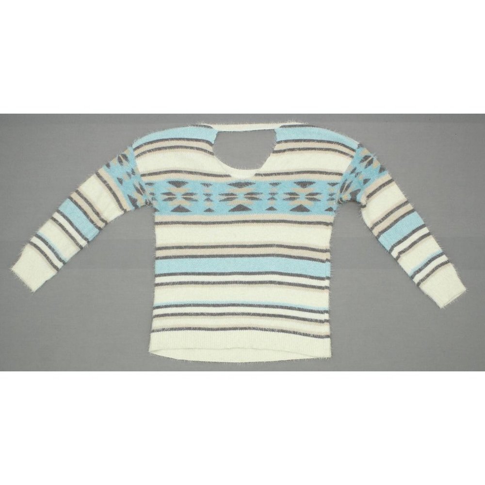 NEW Xhilaration Striped Aztec Pullover Sweater XL - Picture 4 of 8